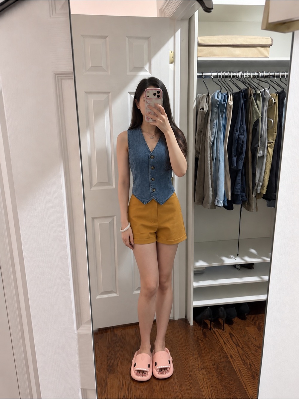 High-Waist Mustard Women’s Shorts — Sleek Summer Staple